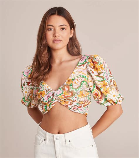 Lily Loves Twist Front Crop Top Target Australia