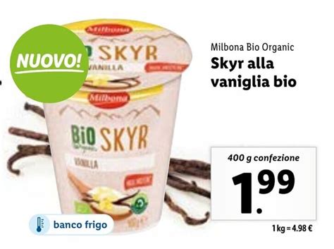 Milbona Bio Organic Skyr Alla Vaniglia Bio G Confezione Offerta Di Lidl