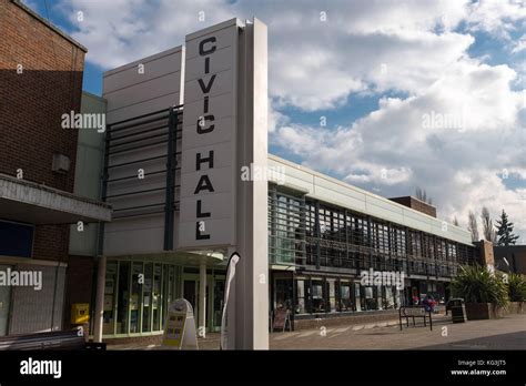 Bedworth Civic hall, bedworth town centre Stock Photo - Alamy