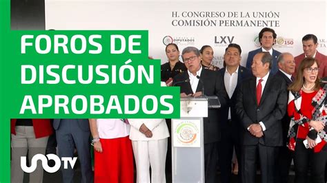 Aprueba Comisión Permanente exhorto a diputados para realizar foros