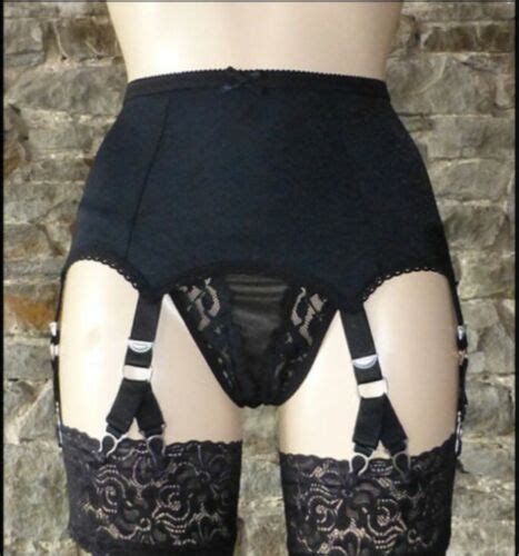 Alacki Women Retro 6 Straps Suspender Belt 12 Claws Garter Belts Sexy