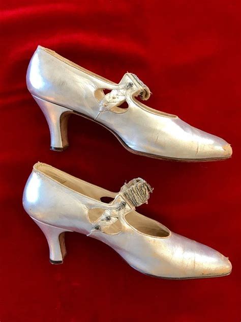 1920s Silver Lame And Rhinestone Flappers Shoes With Images