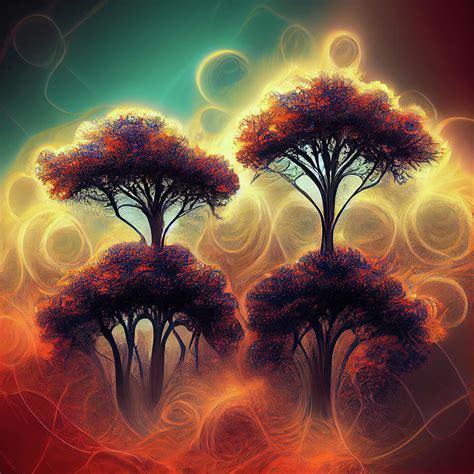 Fractal Trees 21 Digital Art By Matthias Hauser Pixels