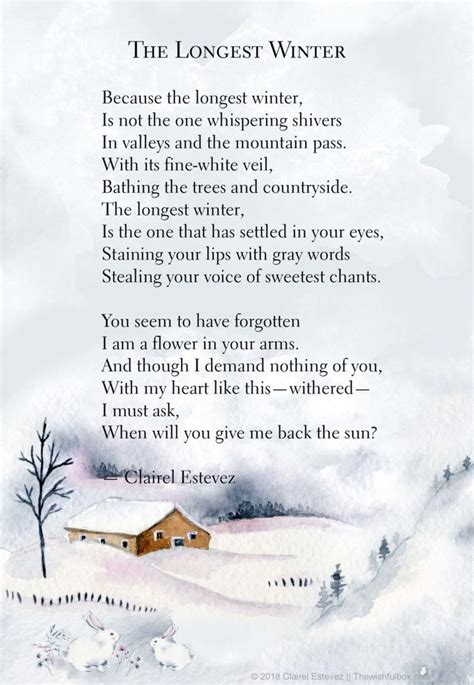 A Poem Written In The Language Of Winter