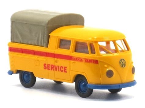 BREKINA 32808 VW T1b Doka SCANIA VABIS Wasmus Spielwarenhandel