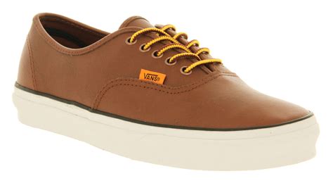 Lyst Vans Authentic Leather Boot Brown Leather In Brown For Men