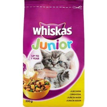 Whiskas Junior s kuřecím masem granule pro koťata 300 g od 51 Kč