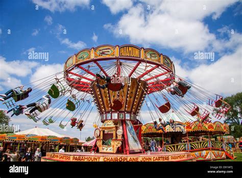 Spinning Carousel Stock Photo 57205250 Alamy