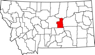 Image: Map of Montana highlighting Petroleum County