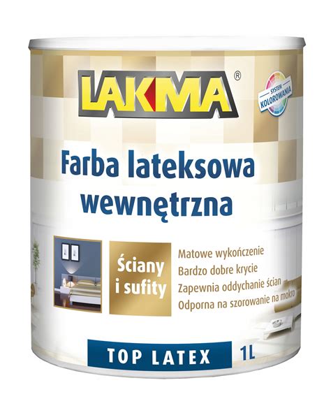 Lakma Top Latex Farba Lateksowa Cienna G Boki Mat Hipoalergiczna