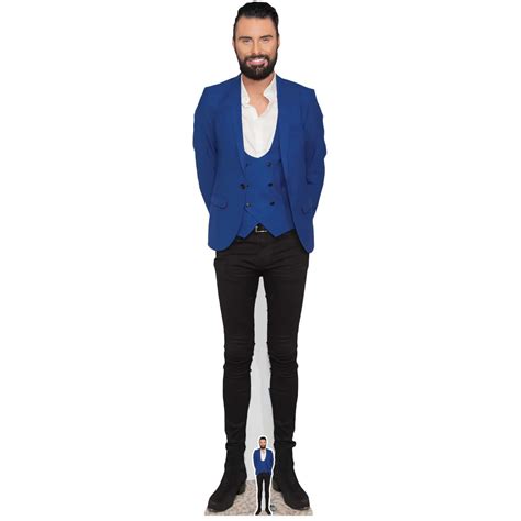 Rylan Clark Blue Jacket English Presenter Lifesize Mini Cardboard