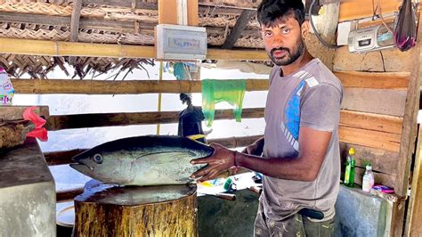 Amazing Kg Giant Yellowfin Tuna Cutting Skills By Master Fish