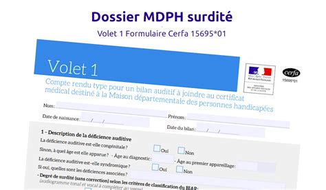 Dossier Mdph Surdité Formulaire Cerfa 1569501 Bilan Auditif