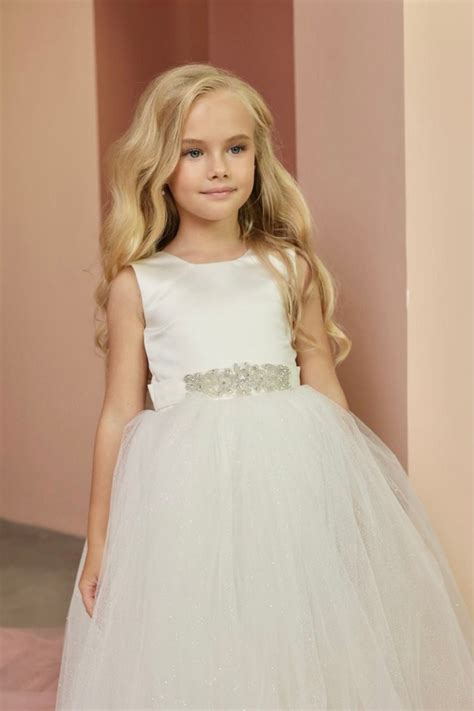 Flower Girl Dress Ivory Wedding Flower Girl Dress Princess Etsy