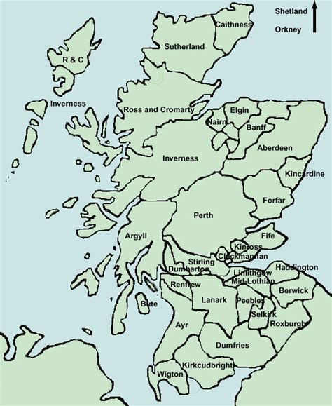 Historic Counties Map Shows Scotlands Historic Counties History