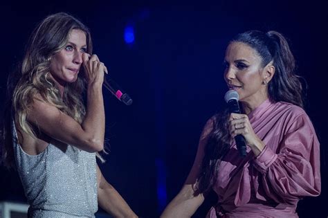 Fotos Gisele Bündchen chora e canta Imagine Ivete Sangalo no