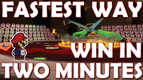 Fastest Method Scissors Boss Guide Win In 5 Turns ~2 Minutes Paper Mario The Origami King