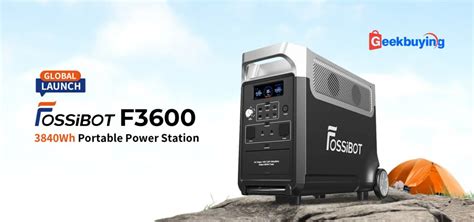 Fossibot F3600 Portable Power Station With A 3 840Wh Battery That Can