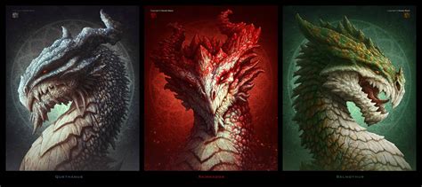 New Dragon Portraits By Kerembeyit On Deviantart