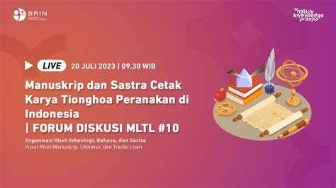 Manuskrip Dan Sastra Cetak Karya Tionghoa Peranakan Di Indonesia