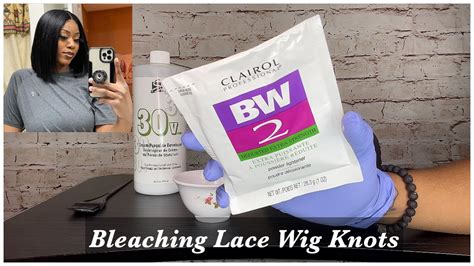 How To Bleaching Lace Wig Knots Youtube