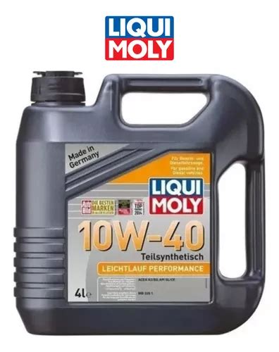 Aceite Semisintetico Liqui Moly 10w 40 Leichtlauf 4 Litros