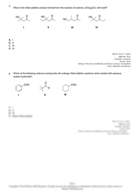 SOLUTION Chapter 24 Carbonyl Condensation Reactions Test Bank Studypool