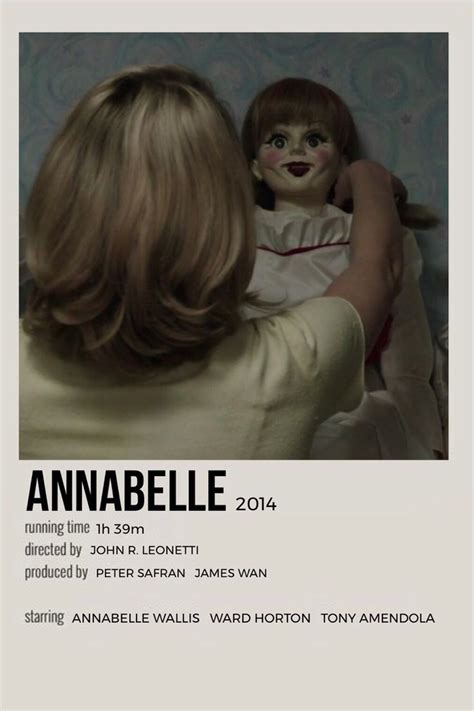 Annabelle Movie Poster In 2024 Film Posters Minimalist Movie Card