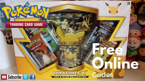 Pokemon Pikachu Generations Box Opening Free Online Codes Youtube