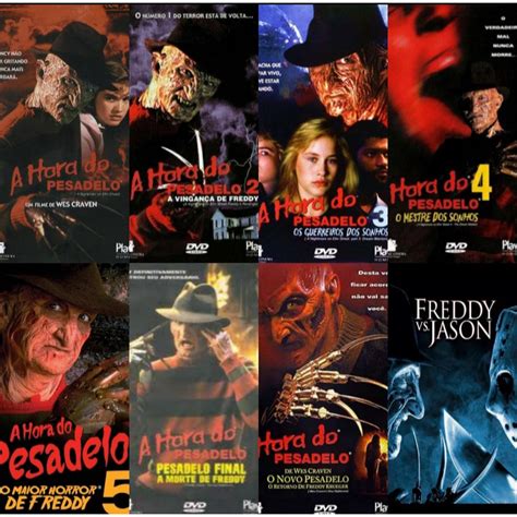 Dvd A Hora Do Pesadelo Todos Os Filmes Freddy Krueger Shopee Brasil