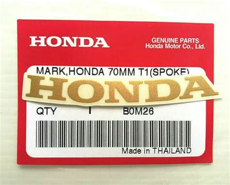 Original Honda Aufkleber 7cm Gold Transp Sticker Windshield Logo Emblema 70mm Eur 4 99