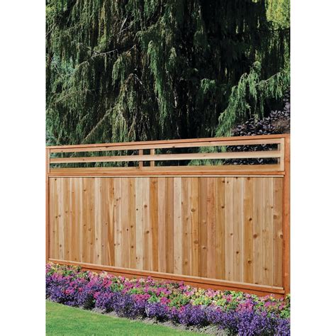 Aim Cedar Works 6 X 8 Premium Cedar Venetian Fence Panel The Home Depot Canada