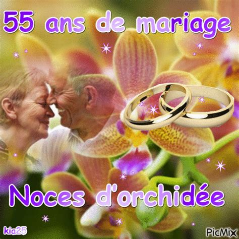 Noces Dorchidée Noces 55 Ans De Mariage Orchidée