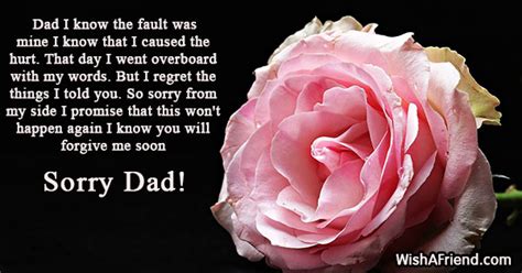 I Am Sorry Messages For Dad