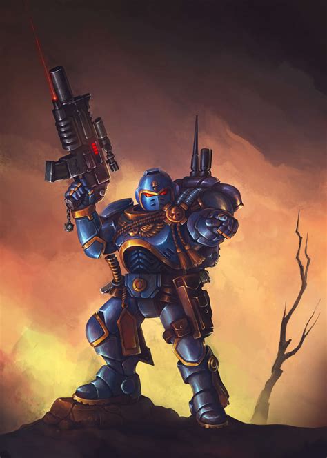 Space Marine Art By Rokotyansky German 40k Gallery