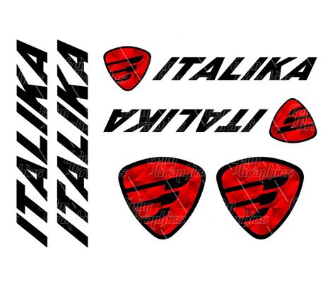 Kit Calcomania Sticker Italika Nuevo Logo Efx Vinil Moto Ss Meses Sin