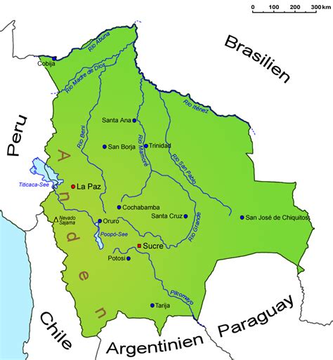 Bolivien Geografie Landkarte Länder Bolivien Goruma