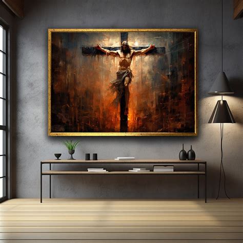 Easter Canvas Print Art Jesus Christ Canvas Print Art Jesus Crucified