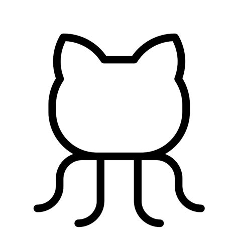 Github Logo Thin Vector Svg Icon Svg Repo