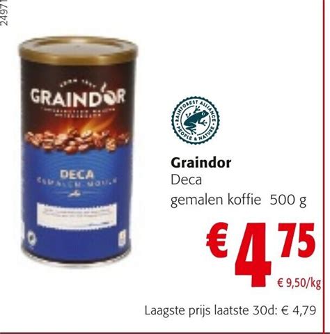 Graindor Deca Gemalen Koffie 500g Promotie Bij Colruyt