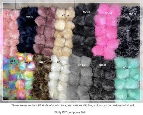 Diy Cm Faux Fox Fur Pompoms For Hats With Snap Slipper Full Fur Ball