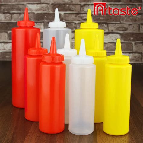 Squeeze Bottles Of Jam Jars Plastic Salad Dressing Bottle Cruet Squeeze