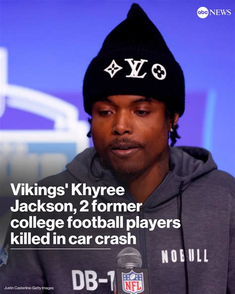 Vikings Rookie Cornerback Khyree Jackson Tragedy” “vikings Rookie