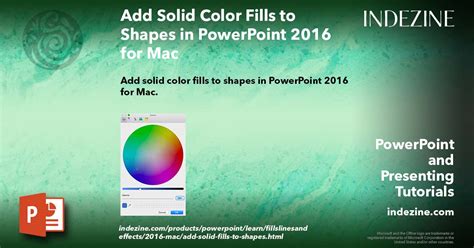 Add Solid Color Fills To Shapes In PowerPoint 2016 For Mac