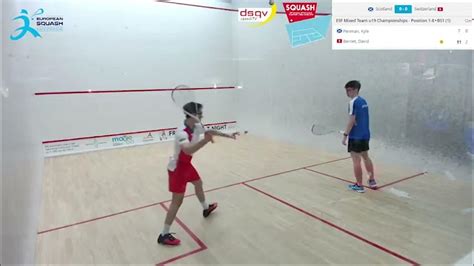 Scotland Vs Switzerland Esf European Mixed Team U19 Squash