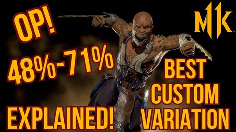 Baraka S 71 Combo Is Op Best Custom Variation Explained Mortal Kombat 11 Ultimate Youtube