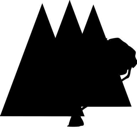 SVG des arbres les montagnes forêt Image et icône SVG gratuite