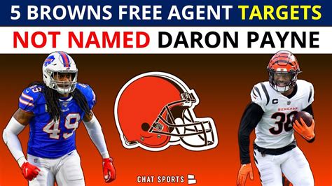 5 Browns NFL Free Agency Targets That Cleveland Should Sign Ft Jessie