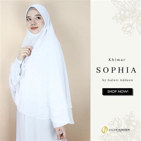 Soft Chiffon Mini Telekung Travel Safiyya X Khimar Sophia