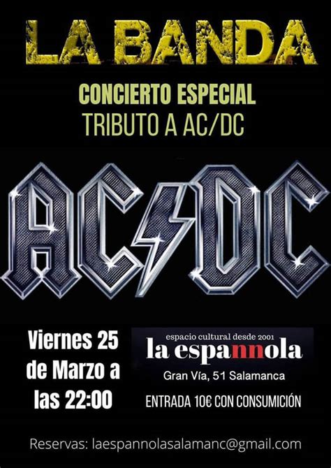 Concierto Especial Tributo A Acdc Agenda Cultural Y Eventos De Ocio